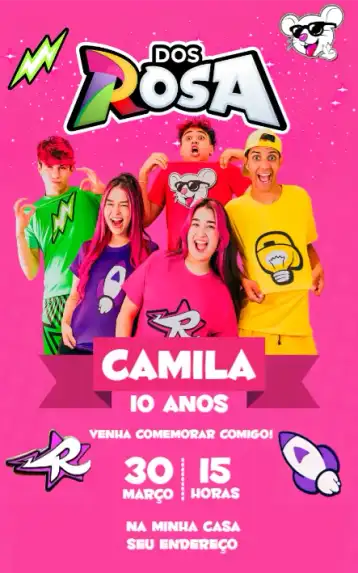 Invite Emily Vick 3 editable and customizable