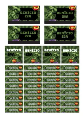 Convite Etiqueta escolar Huck editável e personalizável