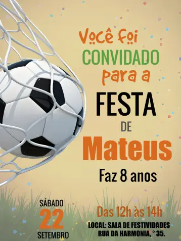 Invite Soccer Stadium editable and customizable