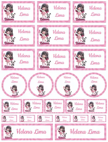 Convite Luluca editável e personalizável