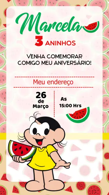 Invite Magali Melancia editable and customizable