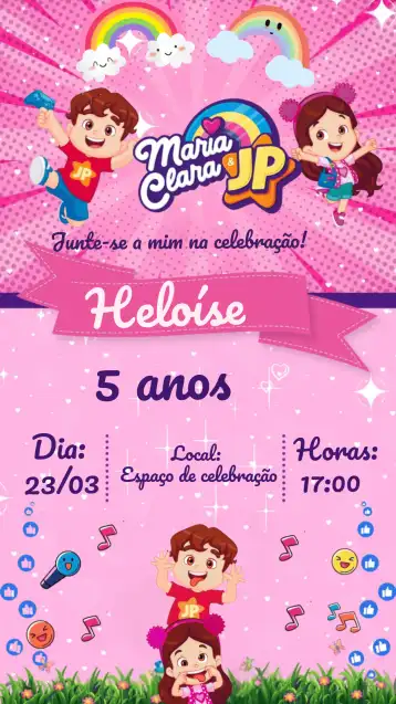 Invite Maria Clara And Jp Kids editable and customizable