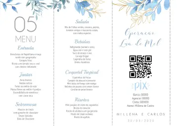 Convite Menú Triángulo Boda Floral Triángulo para boda elegante y sofisticada. – tema boda (floral, elegante, moderno, romántico, lila, triangular)