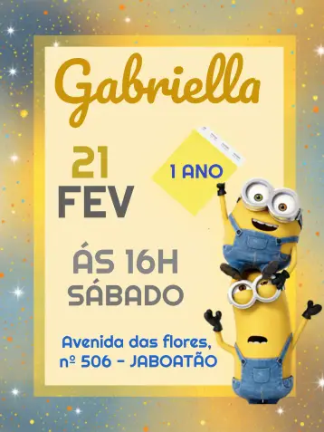 Invite Minions editable and customizable