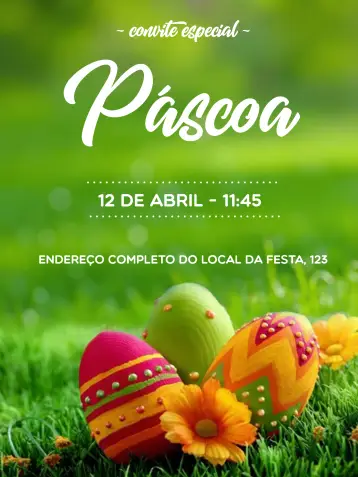 Invite Easter Eggs editable and customizable