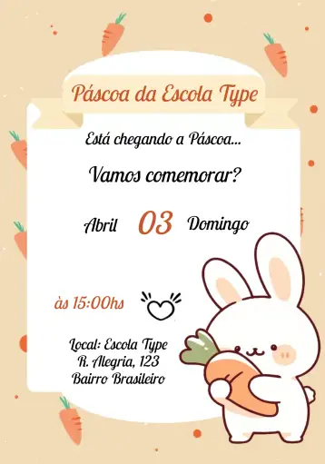 Convite Páscoa Ovos para festa de páscoa com amigos e familiares. – tema datas comemorativas (colorido, divertido, lúdico, temático, fresco, alegre)