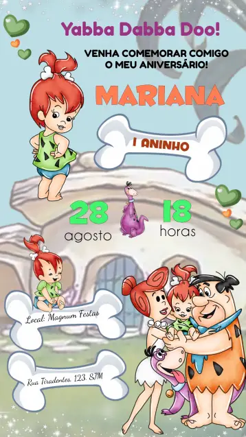 Invite Pedrita Os editable and customizable