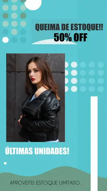 Convite Post De Promoção Loja Roupas Verde para clothing store promotions and special offers. – tema most searched for (modern, minimalist, elegant, colorful, fashionable, visually appealing)