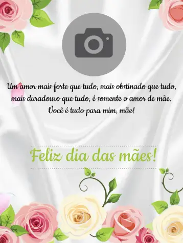 Convite Publicación Día De La Madre Con Foto De Regalo para día de la madre – tema más buscados (rosa, romántico, cariñoso, moderno, floral, delicado)