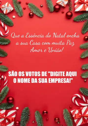 Convite Post Natal para celebrações de natal com amigos e família. – tema datas comemorativas (vermelho, verde, branco, festivo, alegre, clássico)