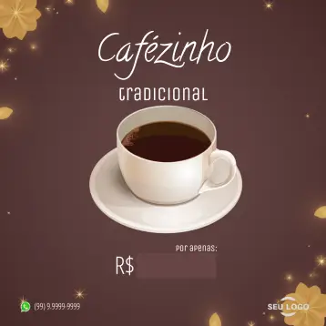 Invitación Publicación Para Cafetería Café editable y personalizable