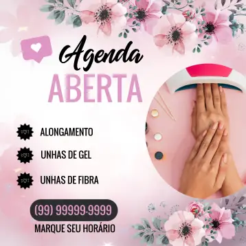 Invitación Publicación para Manicura y Pedicura en Negro editable y personalizable