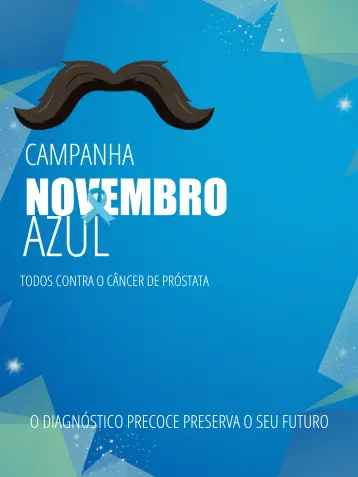 Invitación Publicación Para Noviembre Azul Cuidados editable y personalizable