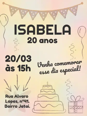 Invitación Pizarra 20 editable y personalizable