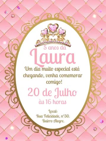 Invite Royal Tiara editable and customizable