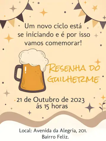 Invite Beer Bar Review editable and customizable