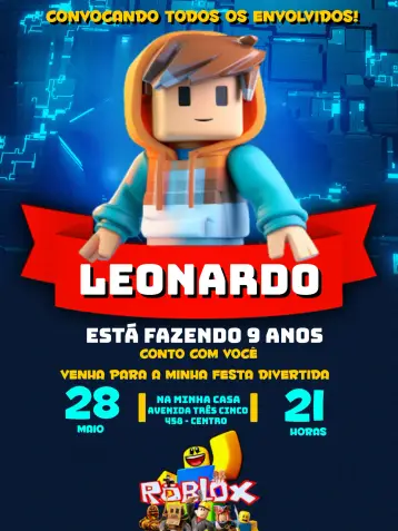 Invite Roblox Game editable and customizable