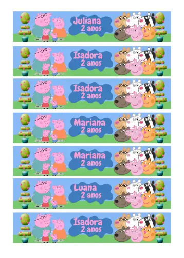 Convite Etiqueta Para Botella 200ml Peppa Pig Papá para cumpleaños infantil con temática de peppa pig. – tema más buscados (colorido, divertido, infantil, animado, temático)