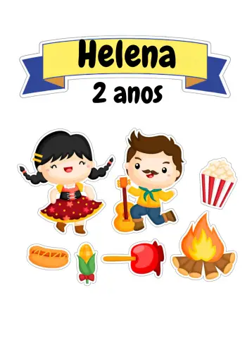 Invite Topo De Bolo Arraiá Festa Junina Verde editable and customizable