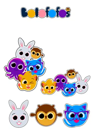 Invite Cake Topper Bolofofos Print editable and customizable