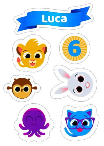 Convite Topo De Bolo Bolofofos Personagens para aniversário infantil e festas temáticas. – tema topo de bolo (colorido, divertido, infantil, temático, brincalhão, animado)