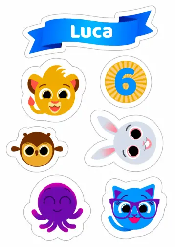 Convite Topo De Bolo Bolofofos Personagens para aniversário infantil e festas temáticas. – tema topo de bolo (colorido, divertido, infantil, temático, brincalhão, animado)