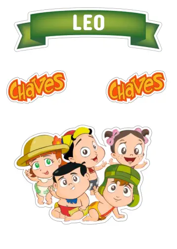 Convite Topo De Pastel Chaves Bebé Colorido para cumpleaños infantil con tema chaves. – tema topper de torta (colorido, divertido, infantil, temático, brincalhão)