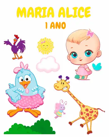 Convite Topo De Bolo Galinha Pintadinha Candy Rosa - Menina Carijó para children's birthdays and themed parties. – tema cake topper (pink candy, fun-filled, childlike, colorful, playful)