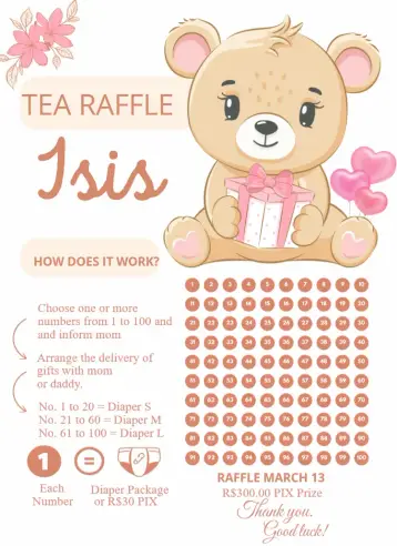 Invite Brown Bear editable and customizable