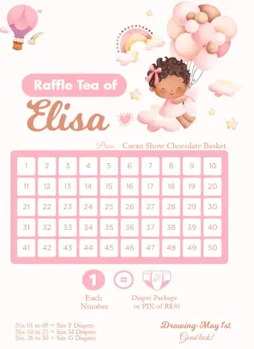 Invite Girl and Balloons editable and customizable