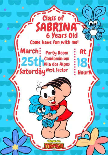 Invite Monica Red editable and customizable