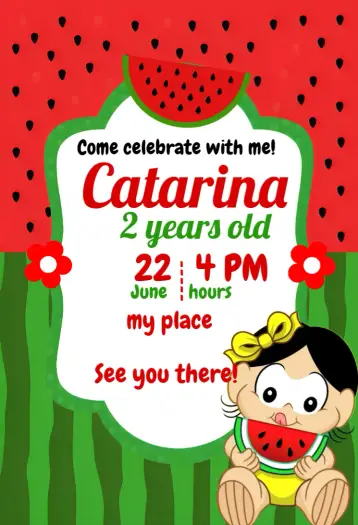 Invite Magali Baby Da editable and customizable