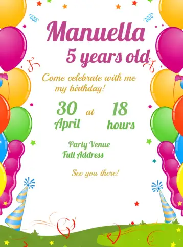 Convite Turma Da Mônica Cascão para children's birthday – tema kids' birthday party (colorful, fun, childish, themed, playful)