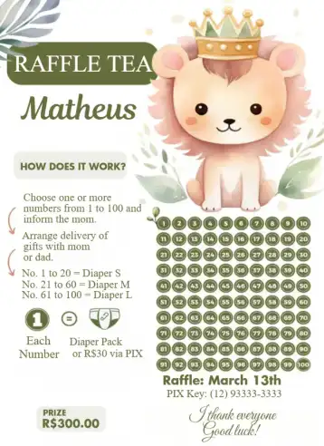 Invite Green Lion Cub editable and customizable