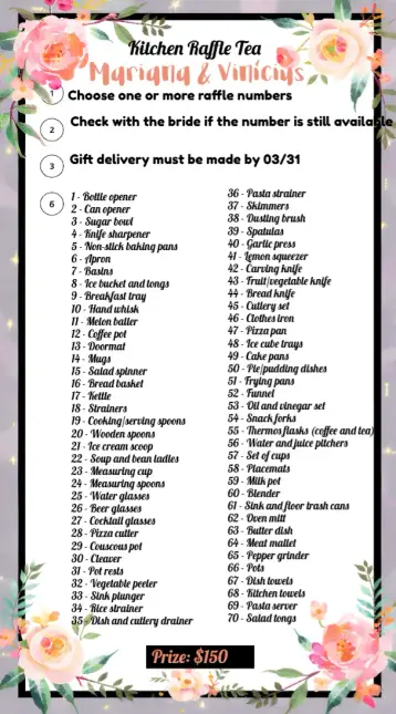 Convite Floral Bridal Shower Tea para bridal tea. – tema bridal shower (floral, elegant, pastel, modern, cozy)