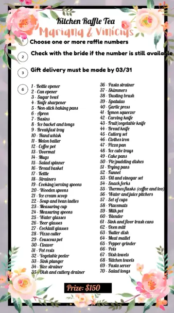 Invite Floral Bridal Shower Tea editable and customizable