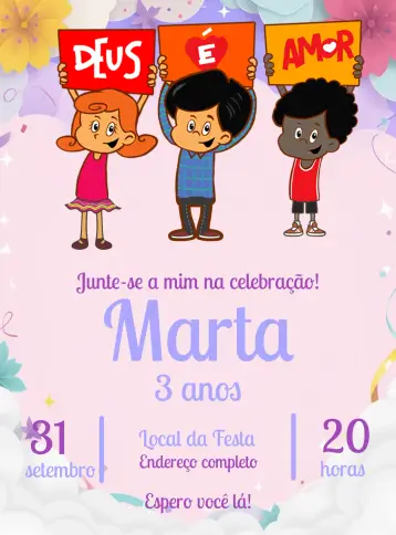 Invite Three Little Words Make editable and customizable