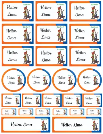 Invite Zootopia editable and customizable